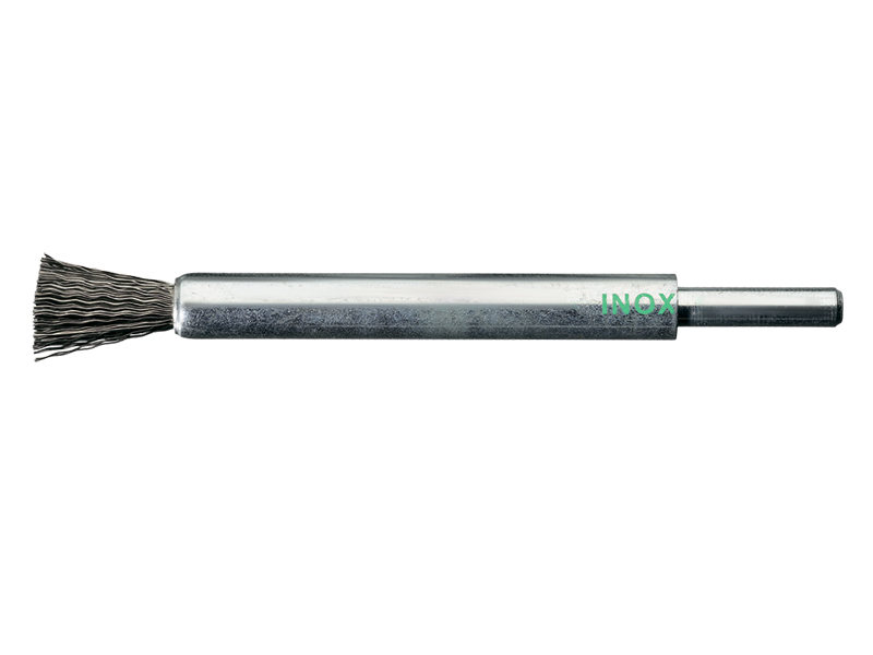 Концевые щетки с хвостовиком Ø 6 мм, удлиненная, нержавеющая сталь Lessmann (Kronburste)