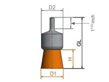 Размеры щетки миниатюрные с хвостовиком Lessmann